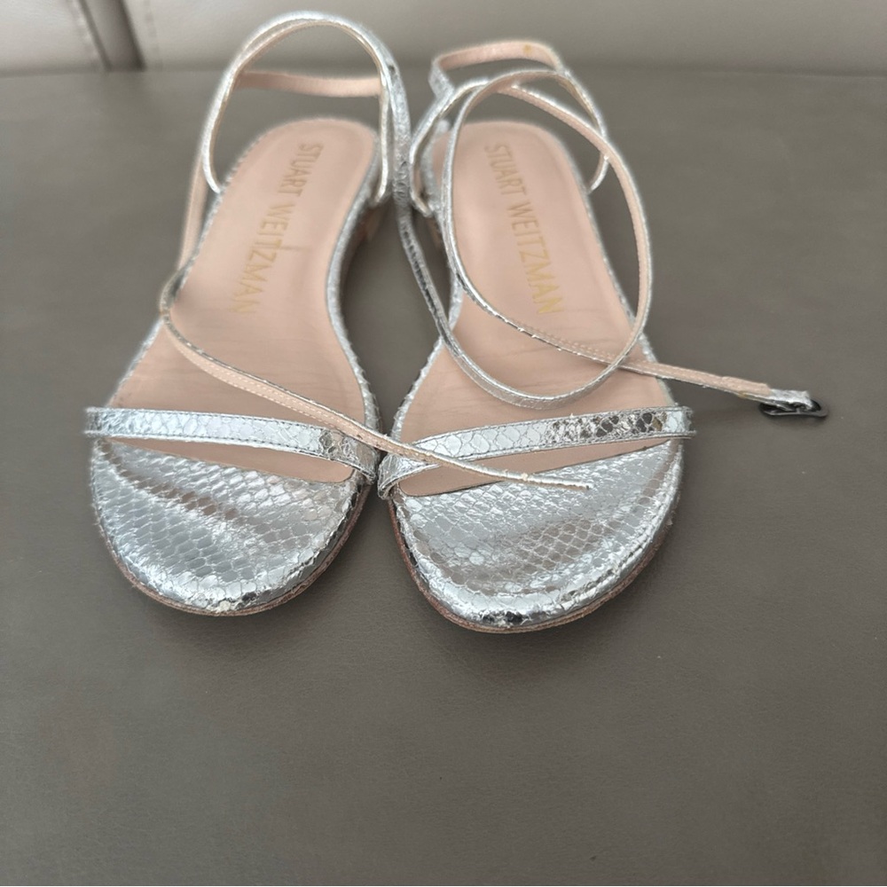 STUART WEITZMAN Women's Leather Flats Sandals